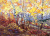 explosion of peace original oil painting fall aspen trees by artist robert moore for sale
