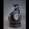 Feline Improvisation original marble sculpture by artist Ellen Woodbury