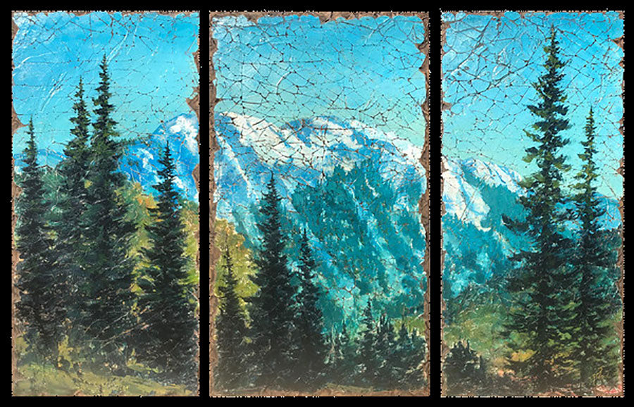 Game Changer original oil on canvas landscape painting by Colorado based artist Rolinda Stotts