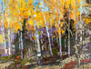 Glorious September fall forest painting by artist robert moore for sale