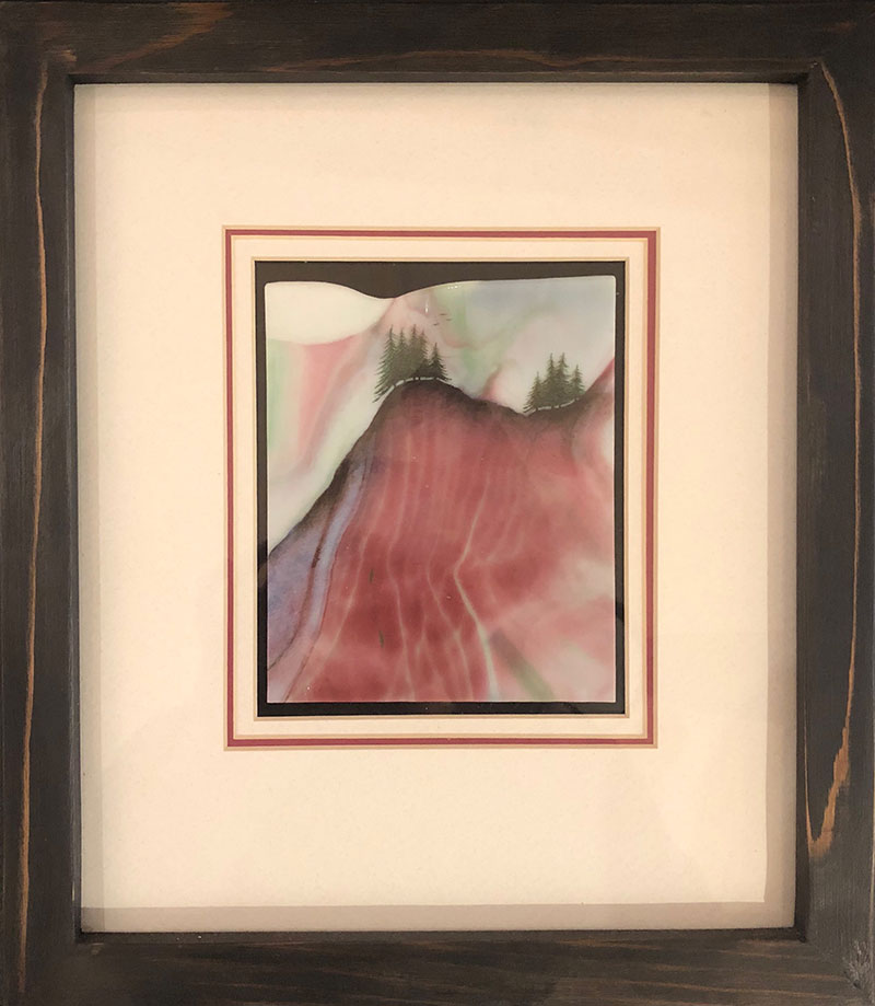 God's Spring Time Treasure original glass fired powder painting by Colorado artist Gary Vigen