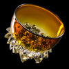 Gold Topaz Thorn Vessel glass artist Andrew Madvin