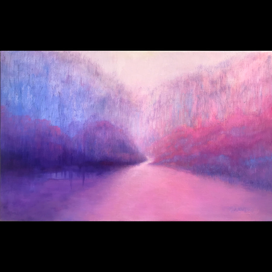Harmony original oil on canvas painting by artist Judy Greenan impressionist impressionism