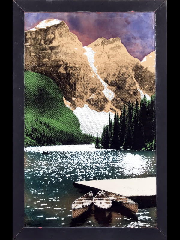 Idyll Lake by Houston Llew. Custom Spiritile Exclusive to Raitman Art Galleries in Vail and Breckenridge, Colorado