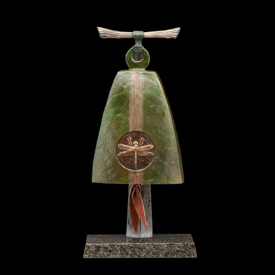 Independence bronze bell Sculpture created by colorado artist james g moore 