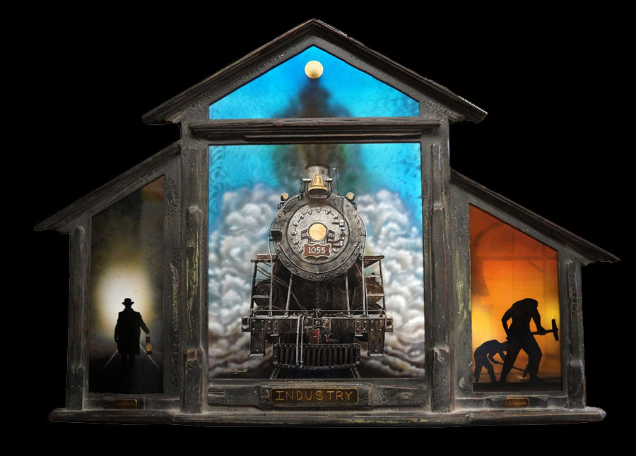 Nathan Bennett Patina Artist Train Series Industry Commitment Diligence Original Bronze Art 