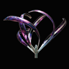Iris 6 Blade- Purple kinetic wind sculpture artist Mark White