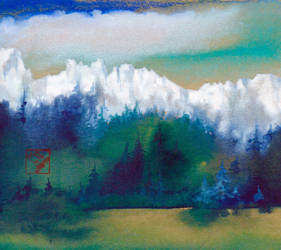 Magic in the Mountains kay stratman mountain painting'