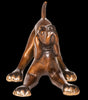 Mini Sylvester bronze dog by Marty Goldstein