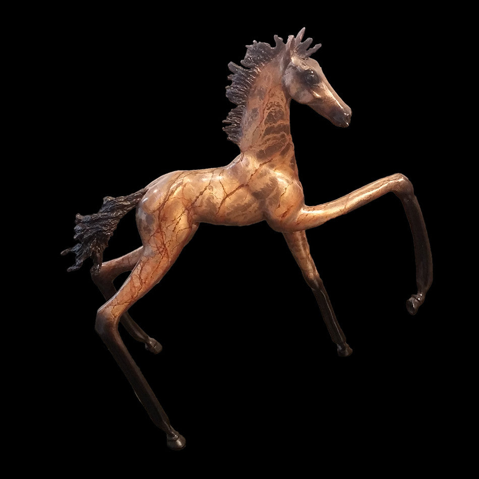 Mojo Bronze Horse Sculpture by Equine Sculptor Alex Alvis