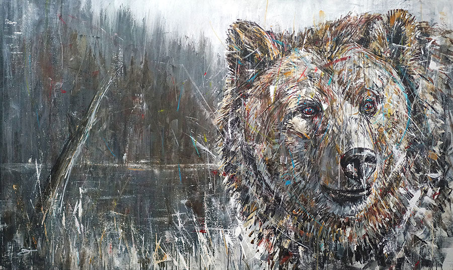 Morning-Wake-bear-painting-artist-David-Gonzales