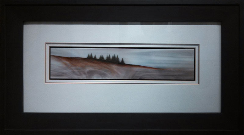 Northern Passage original glass fired powder painting colorado artist Gary Vigen