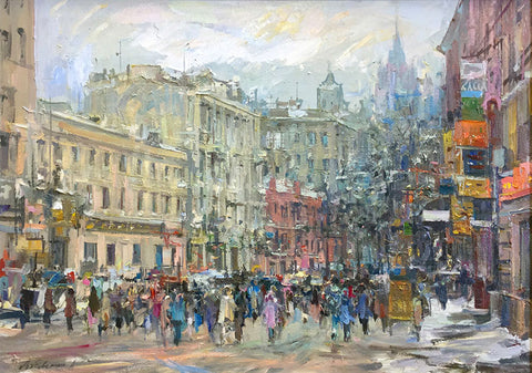 Alexander Dubovsky - Old Arbat View, Moscow, 2009