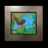 painted bunting watercolor bird painting by artist Kay Stratman - front