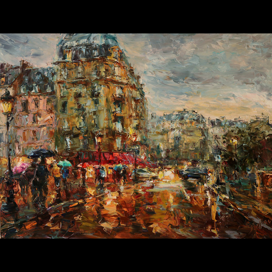 Parisian Reflections cityscape by lyudmila agrich for sale at Raitman Art Galleries