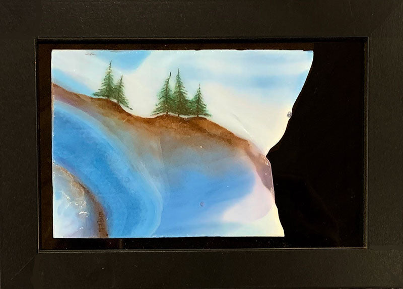 Passion of Nature original glass fired powder painting Colorado artist Gary Vigen