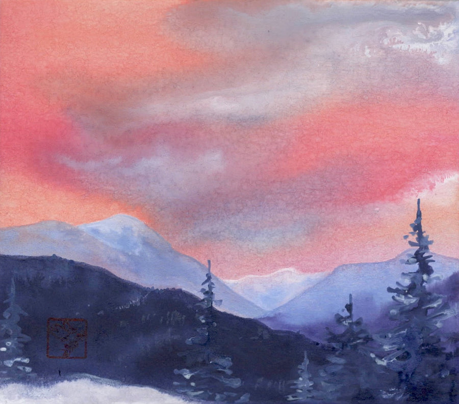Promise of the New Day mountain painting