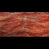 red weave  diptych cut canvas contemporary abstract artwork