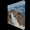Abstract mountain snow painting by Aspen, Colorado artist Kristof Kosmowski - left
