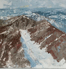 Rocky original oil on panel by Colorado based artist Kristof Kosmowski