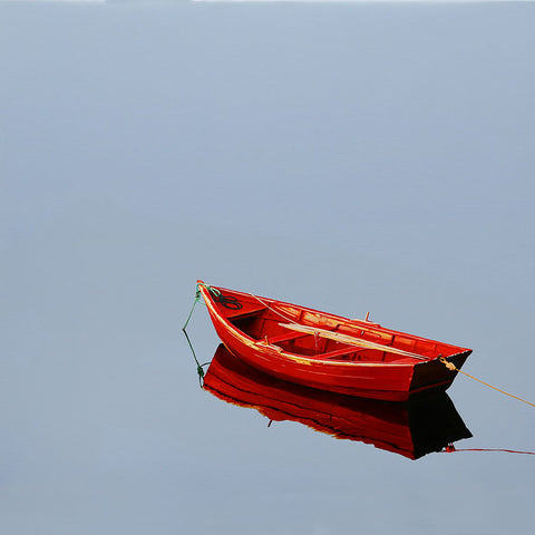 Simple Red Skiff