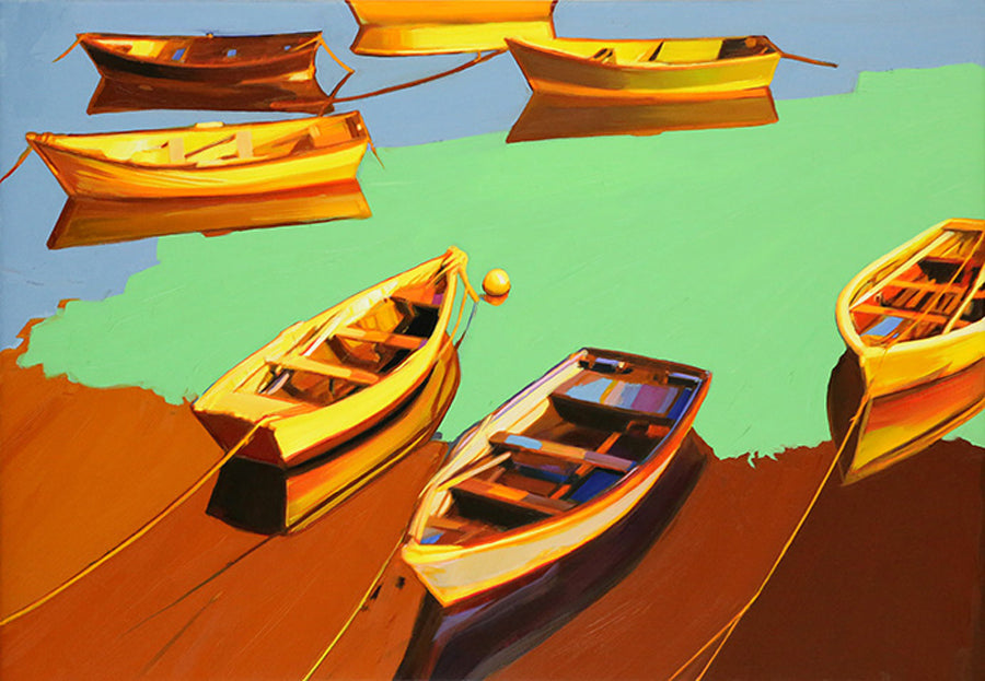 Smaller Harbor artist roger hayden johnson painting