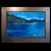 watercolor lake painting mountain by artist Kay Stratman - front