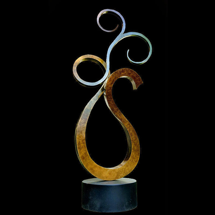 Spring Rhapsody original fabricated bronze sculpture by New Mexico based artist Gilberto Romero
