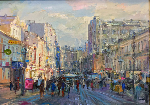 Alexander Dubovsky - Stary Arbat View, Moscow, 2009