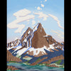 Sundial Peak original oil on canvas landscape painting by Denver Colorado artist Tracy Felix