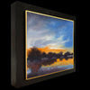 watercolor lake reflection painting sunrise sunset by artist Kay Stratman - left