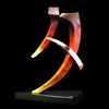 Sunset 10 ft tall Chinese calligraphy symbol by bronze artist Casey Horn
