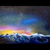 Ten Mile Milky Way original watercolor Breckenridge Colorado scene by artist Kay Stratman