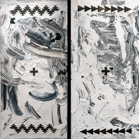 Textile Series No. 1 #10 Diptych