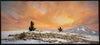 The Return original oil on canvas winter mountain landscape by Colorado Springs artist Maxine Bone