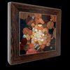wood inlay featuring 100 varieties/species of wood California artist Chris Cantwell - left