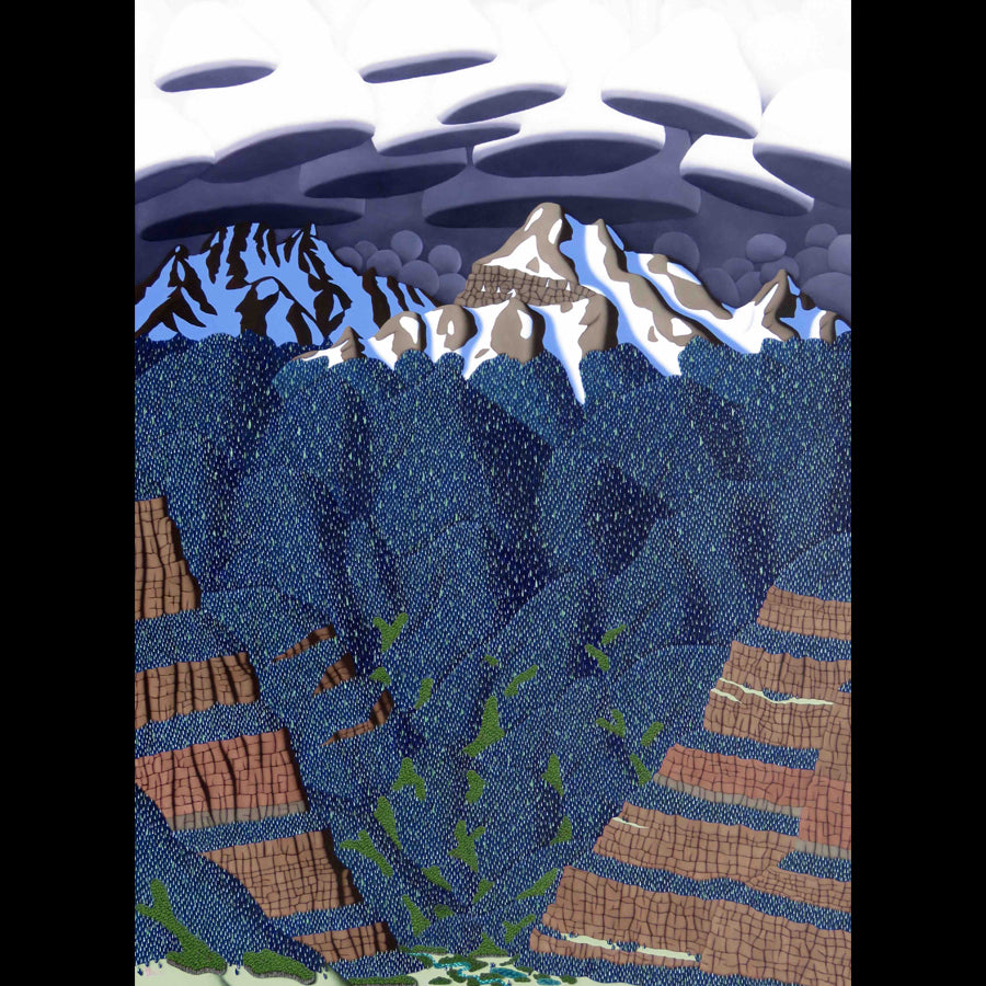 Tracy Felix Original Oil Painting of Mountains: Entrance to the Mountains