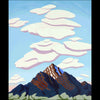 Colorado artist Tracy Felix Original Oil Painting of Mountains: Lenticular Clouds