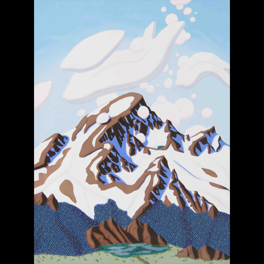 Tracy Felix Original Oil Painting of Mountains: The Crest