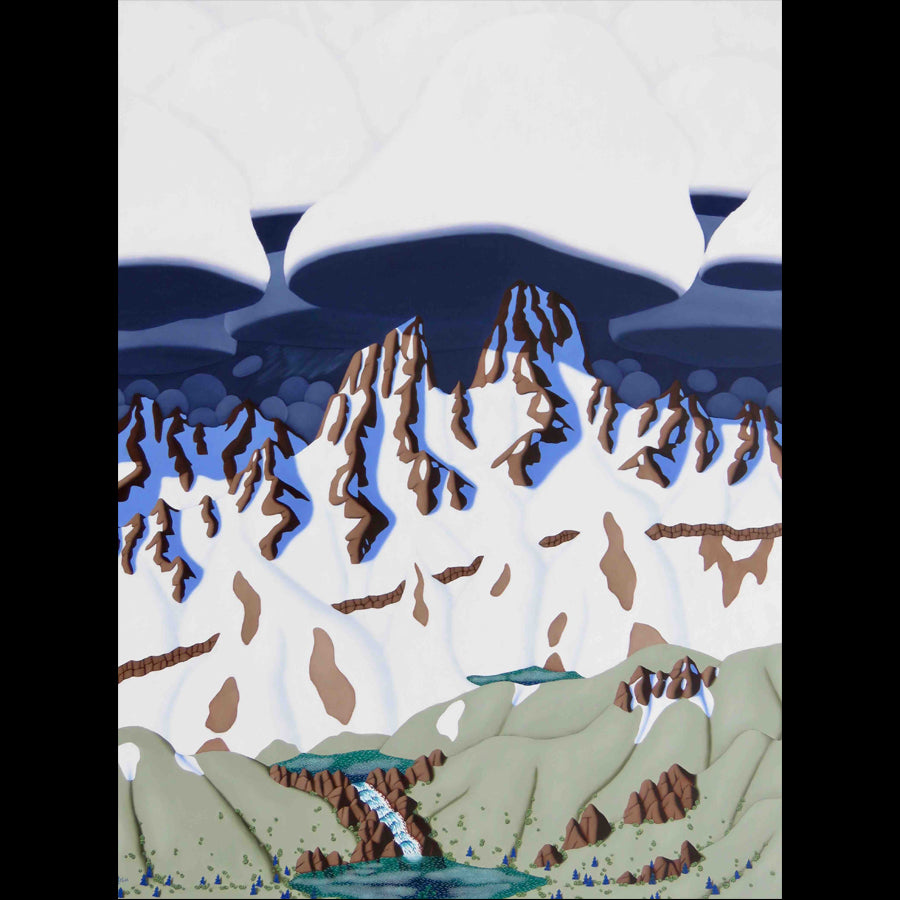 Tracy Felix Original Oil Painting of Mountains: Timberline Lakes