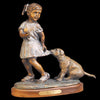 Tug of Love bronze sculpture by artist Marianne Caroselli 