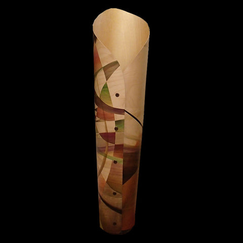 44" Wood Tones Lamp