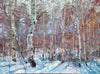 Winter's Arrival winter landscape oil painting by artist robert moore for sale