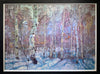 winters arrival original robert moore oil painting framed