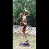 Zenith bronze sculpture is a collaboration between mother daughter sculptor team Marianne and Scy Caroselli 