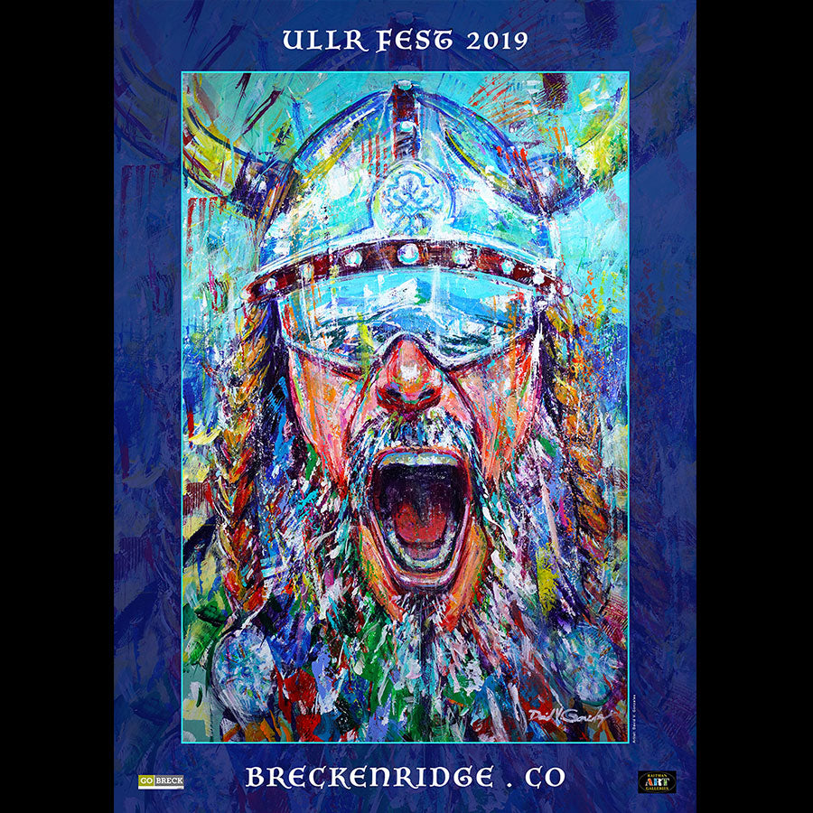2019 Ullr Fest Poster by artist David V. Gonzales