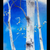 Early Spring Aspen tree watercolor artist Kay Stratman for sale 