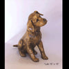 Lab Puppy bronze sculpture by artist Marianne Caroselli