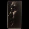 Backlit John Lennon portrait with the lights turned off by artist Fekadu Mekasha