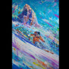 Majestic Snow original ski painting by artist David Gonzales